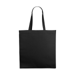 Bolsas de algodón de color con asas largas 220 g/m2 Cotton Plus Colors color negro vista impresa logo