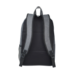 Mochila corporativa para pc de poliéster 600D 15,6'' Business Style color gris segunda vista trasera