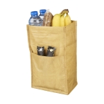 Bolsa térmica pequeña con aspecto retro de papel marrón Paper color marrón segunda vista