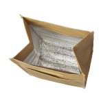 Bolsa térmica pequeña con aspecto retro de papel marrón Paper color marrón