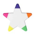Marcador publicitario fluorescente en forma de estrella Star color blanco
