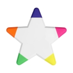 Marcador publicitario fluorescente en forma de estrella Star color blanco segunda vista