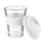 Tazas para llevar de cristal con tapa y cinta 350ml Takeaway Cristal color blanco segunda vista