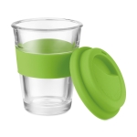 Tazas para llevar de cristal con tapa y cinta 350ml Takeaway Cristal color verde lima segunda vista