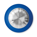 Botella de vidrio de color con tapón de acero 650ml UrbanStyle Crystal color azul real tercera vista