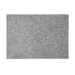 Sencillos portadocumentos personalizados baratos de felpa Flow color gris tercera vista