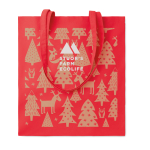 Bolsa de algodón de colores barata de 180 g/m2 EcoColor Superb color rojo vista principal segunda vista