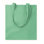 Bolsa de algodón corporativa de colores de 180 g/m2 color verde menta