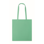 Bolsa de algodón corporativa de colores de 180 g/m2 color verde menta segunda vista