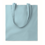 Bolsa de algodón corporativa de colores de 180 g/m2 color azul claro