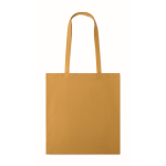 Bolsa de algodón corporativa de colores de 180 g/m2 color miel segunda vista