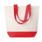 Bolsa de canvas con base y asas de color a juego 280 g/m2 Promenade color rojo