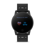 Reloj smartwatch con logotipo impreso para publicidad Wearfit color gris segunda vista