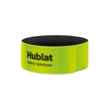 Pulseras personalizadas reflectantes de PVC color néon VisiPro color amarillo vista principal segunda vista