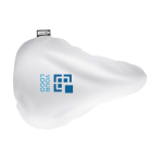 Funda para sillín de plástico reciclado RPET con goma elástica vista de impresión