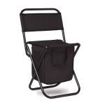 Silla plegable exterior con compartimento para nevera Playa Chill color negro