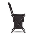 Silla plegable exterior con compartimento para nevera Playa Chill color negro quinta vista