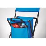 Silla plegable exterior con compartimento para nevera Playa Chill color azul real sexta vista