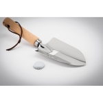 Pala de jardinería con abrebotellas de madera y acero Flora color madera tercera vista