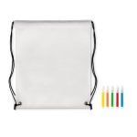 Bolsas non woven 80 g/m2 para colorear con rotuladores Color Fun color blanco tercera vista