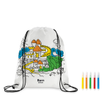 Bolsas non woven 80 g/m2 para colorear con rotuladores Color Fun color blanco segunda vista principal