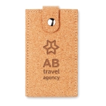 Set de manicura con 6 utensilios en acero inoxidable en funda Corkstyle color beige vista principal segunda vista