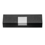 Kit de roller y bolígrafo elegantes en caja acolchada tinta azul Titan color negro en caja