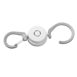 Gancho de plástico con mosquetón para viajar Extra color blanco tercera vista