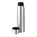 Botella térmica de acero inoxidable con doble pared 1L color plateado tercera vista
