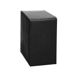 Set de 4 vasos de acero personalizados con bolsa de 25ml Snaps color plateado en caja