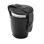 Set de 4 vasos de acero personalizados con bolsa de 25ml Snaps color plateado tercera vista