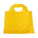Bolsa para compra plegable personalizada de poliéster 190T Duet color amarillo primera vista