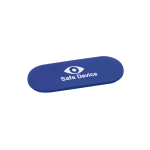 Protector de webcam personalizado con tapa deslizante Spyshield color azul real imagen con logo