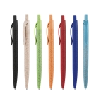 Bolígrafos ecológicos paja de trigo a color y tinta azul NaturalFlow varios colores