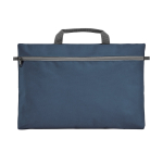 Bolsa portadocumentos personalizada barata de poliéster 600D Basic color azul primera vista