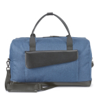 Bolsa de viaje poliéster con polipiel de calidad Branve® Continental color azul tercera vista