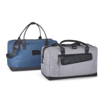 Bolsa de viaje poliéster con polipiel de calidad Branve® Continental color gris