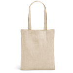 Bolsa de algodón personalizada reciclada económica 140 g/m2 color natural