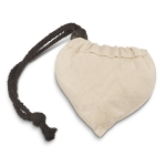 Bolsa plegable personalizada de algodón 100 g/m2 Strawberry Cotton color beige tercera vista