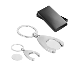 Llavero metálico con moneda para carrito de la compra Cartcoin varios colores