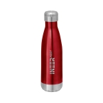 Botellas térmicas personalizadas con detalle de metal 510ml Ice color rojo imagen con logo