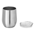 Vasos de acero personalizados brillantes 400ml Single Cuisine Metallic color plateado mate tercera vista