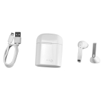 Destacados auriculares personalizados con bluetooth 5.0 Shuffle color blanco quinta vista