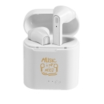 Destacados auriculares personalizados con bluetooth 5.0 Shuffle color blanco imagen con logo