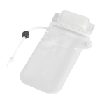 Fundas impermeables para móvil con logo y cierre hermético Bayside color blanco