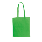 Bolsas de algodón de colores con asas largas 105 g/m2 Eco Color L color verde