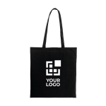 Bolsa de algodón con logo de colores con asas largas 100 g/m2 vista principal