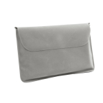 Almohadilla inflable de viaje personalizada con logo Basic Style color gris en funda