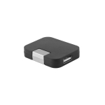 Hub personalizado barato de plástico con 4 puertos USB color negro