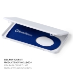 Estuche portamascarillas personalizado en plástico blanco Compact color blanco